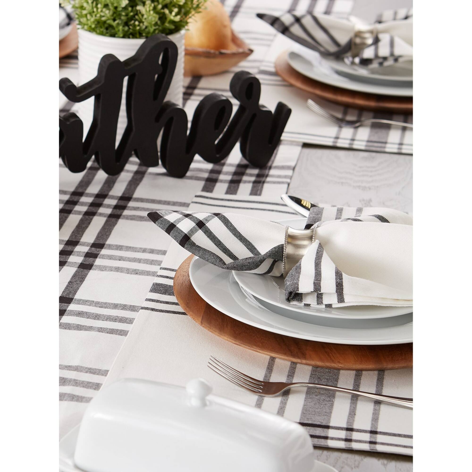 DII® Black Home Sweet Farmhouse Napkins, 6ct.